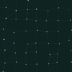 Network Mesh Procedural Art background illustration