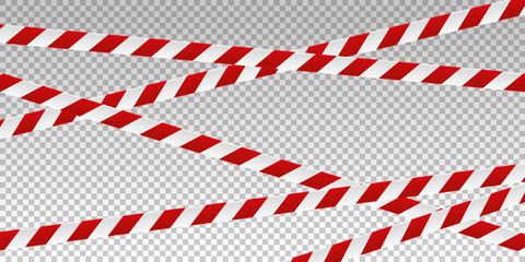red and white tape