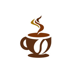 Coffee Cup Vector Graphic Logo Design