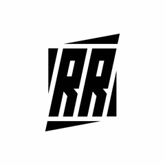 RR Logo monogram with modern style concept design template