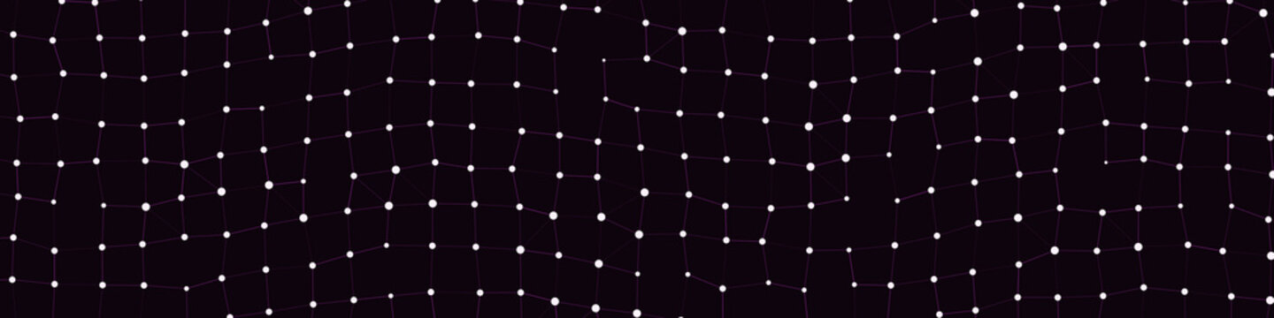 Network Mesh Procedural Art background illustration