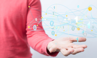 group of businessperson. Global business network concept