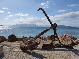 anchor on beach