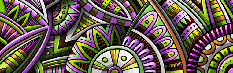 Abstract ethnic rug ornamental pattern. Vector vintage background.