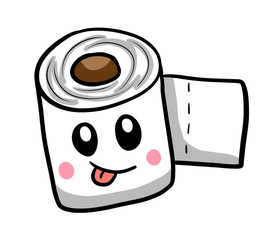 Cartoon Stylized Silly Toilet Paper