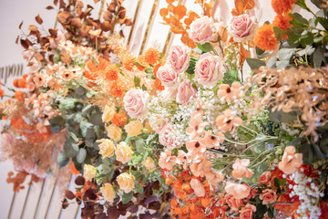 Beautiful wedding natural flesh  flowers