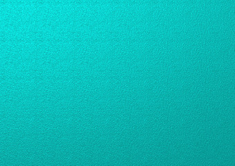 Wall turquoise blue color. Turquoise blue background. Metallic turquoise blue texture.
