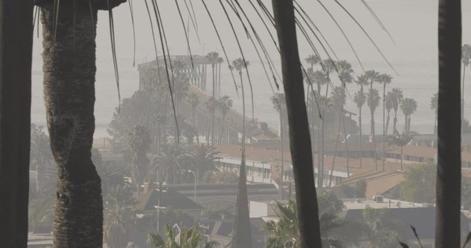 Aftermath of Thomas Fire in Ventura California December 2017