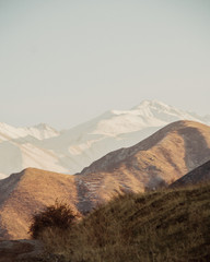 The chunkurchak mountains in Kyrgyzstan