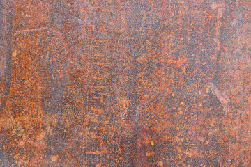 Grunge rusty metal background of an iron metal plate