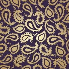 traditional paisley floral pattern , textile , Rajasthan, India	