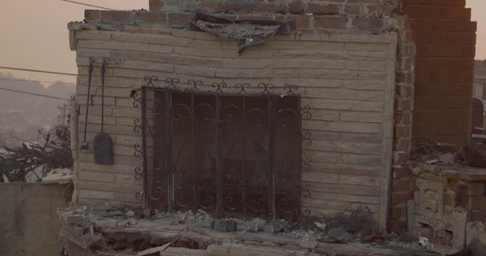 Aftermath of Thomas Fire in Ventura California December 2017