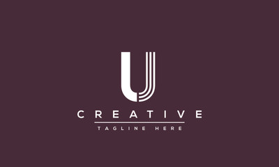 Modern creative letter U Logo Design. U UU icon initials based Monogram and Letters in vector.