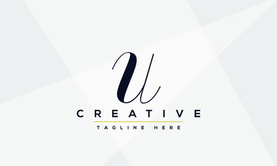 Modern creative letter U Logo Design. U UU icon initials based Monogram and Letters in vector.