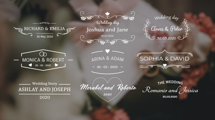 Outline Wedding Titles