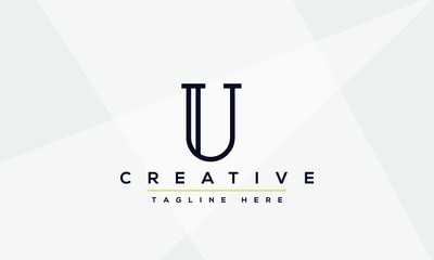 Modern creative letter U Logo Design. U UU icon initials based Monogram and Letters in vector.