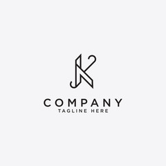 K Letter Logo Concept,- Vector