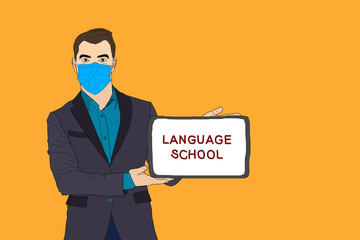 online education, online training courses, distance education flat illustration. Internet studying, online book, tutorials, e-learning