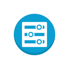 Setting Tweaks Vector Icon Colour Circle Icon Illustration.