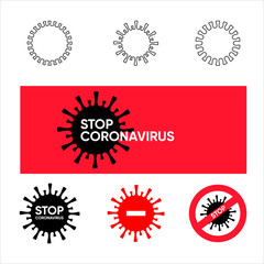 The COVID-19 vector icons, ill prevention set