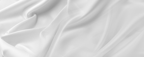 White silk fabric lines