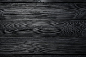 Naklejka premium Black wood texture for design and background