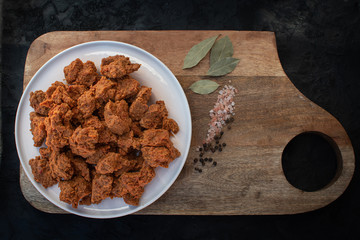 Seitan as meat alternative and plant based protein
