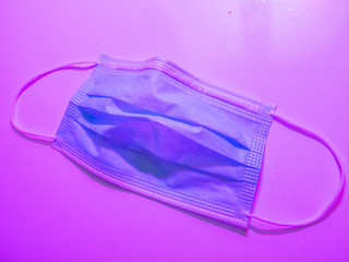 Coronavirus prevention medical surgical masks under uv light corona virus protection II