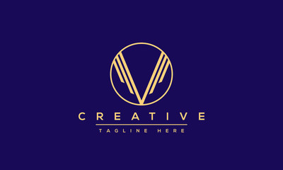 Modern creative V Logo Design and template. V VV icon initials based Monogram and Letters in vector.