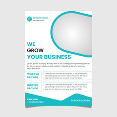 Corporate Flyer Design, Brochure, Leaflet and Vector Template. 