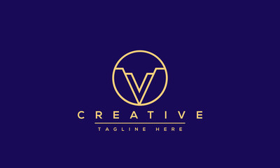 Obraz premium Modern creative V Logo Design and template. V VV icon initials based Monogram and Letters in vector.