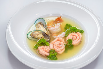 This is a seafood soup.