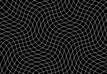 Curved grid. Wavy mesh. illustration for design. abstract