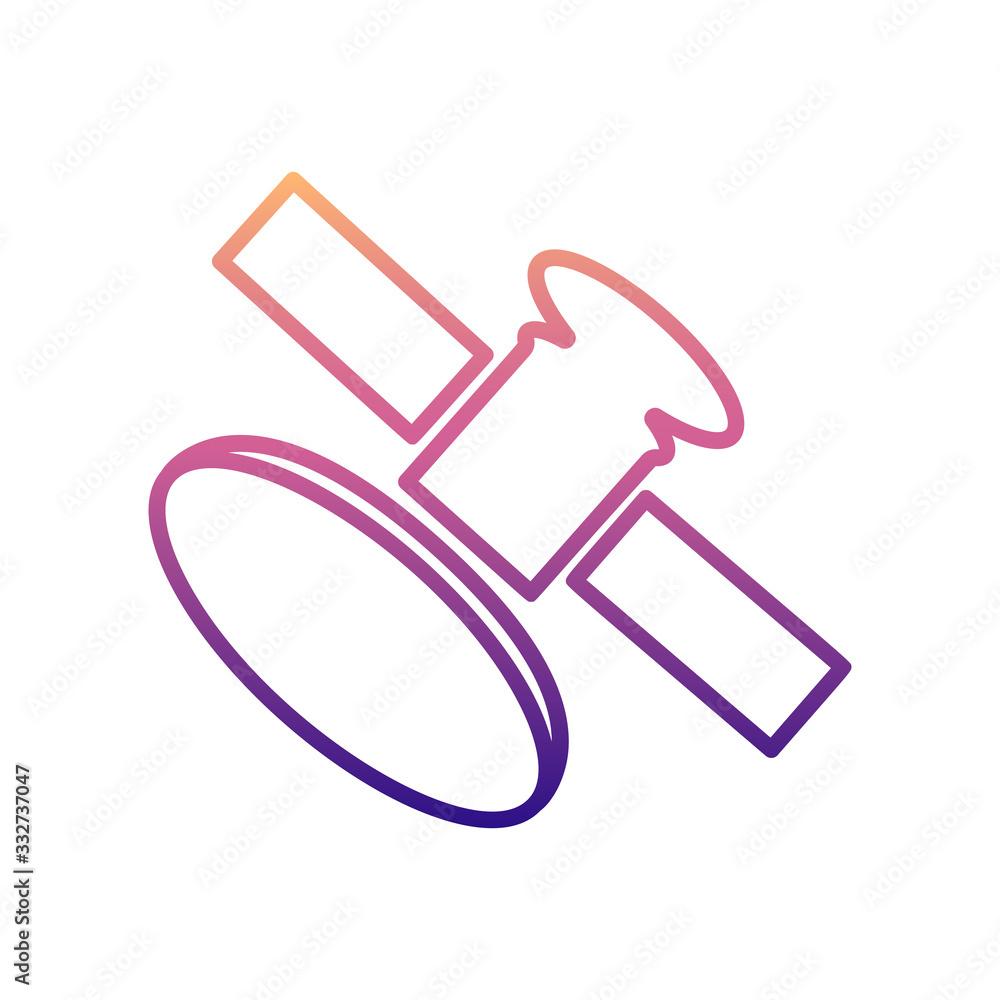 Poster satellite nolan icon. simple thin line, outline vector of new technologies icons for ui and ux, webs