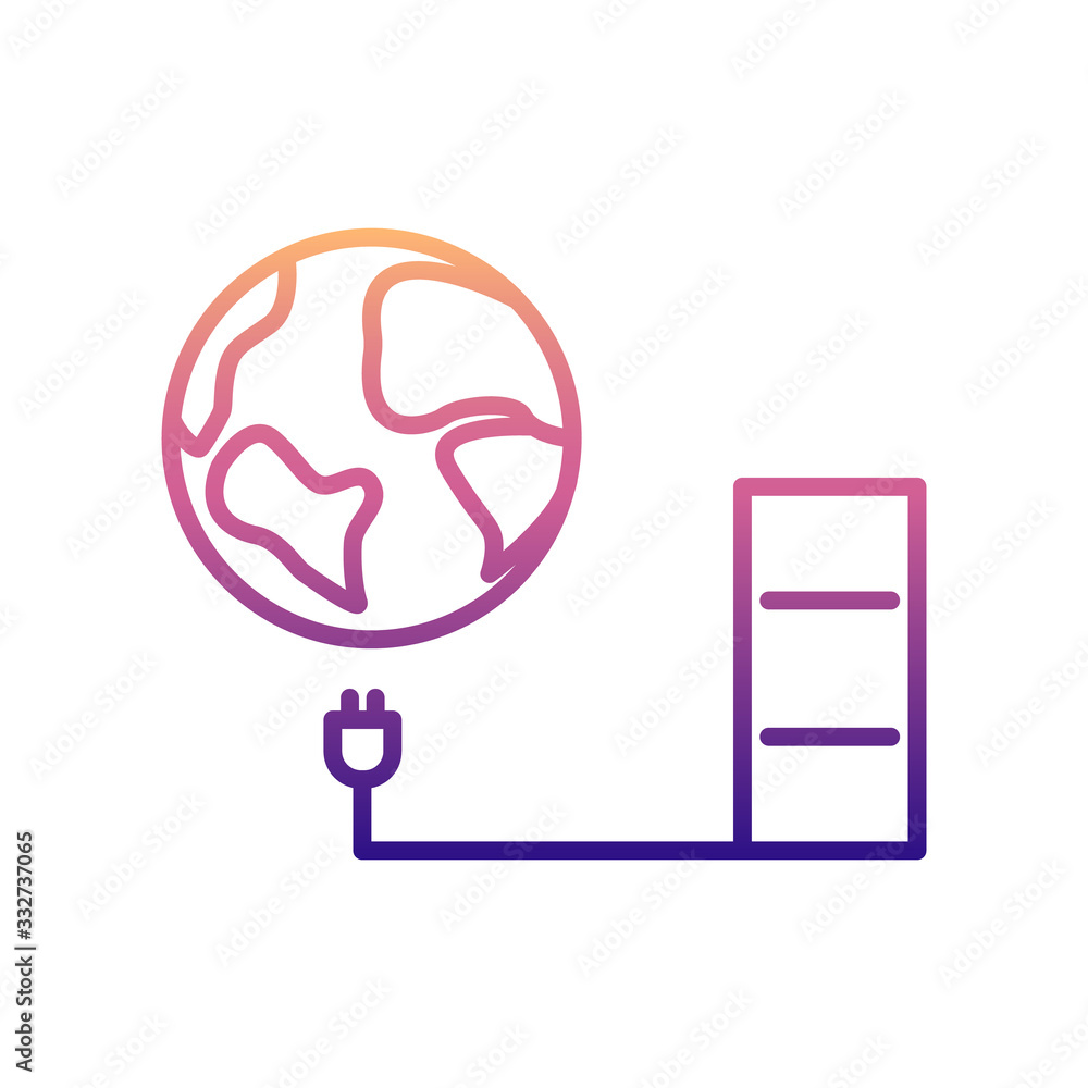 Poster nature energy nolan icon. simple thin line, outline vector of new technologies icons for ui and ux, 