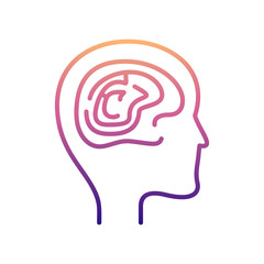 intelligence brain nolan icon. Simple thin line, outline vector of New Technologies icons for ui and ux, website or mobile application