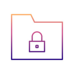 data protection nolan icon. Simple thin line, outline vector of New Technologies icons for ui and ux, website or mobile application