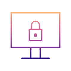 internet security nolan icon. Simple thin line, outline vector of New Technologies icons for ui and ux, website or mobile application
