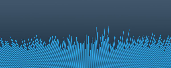 Continuous horizontal block diagram - 3d illustration