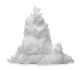 Snow pile, hill isolated on white background
