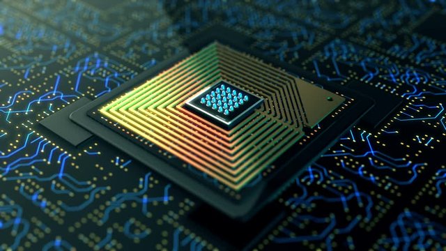 Futuristic visualization big data binary code digital process. Data stream abstract network technology. 3D video animation background.