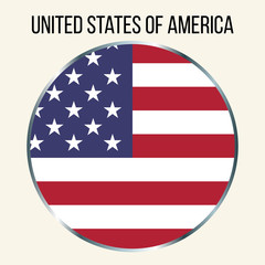 National flag of United States of America (USA). US flag.