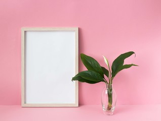 Light wooden frames with blank space for inspirational, emotional, sentimental text, beautiful...