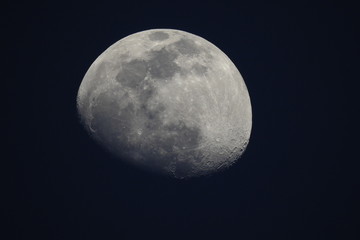 Moon over the Verde Valley in Yavapai County, Arizona.