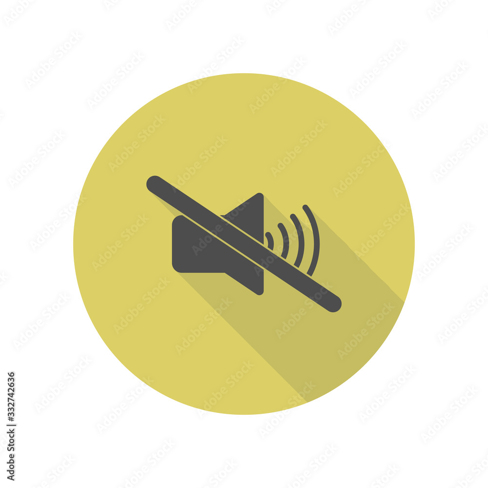 Poster badge long shadow icon. simple glyph, flat vector of web icons for ui and ux, website or mobile appl