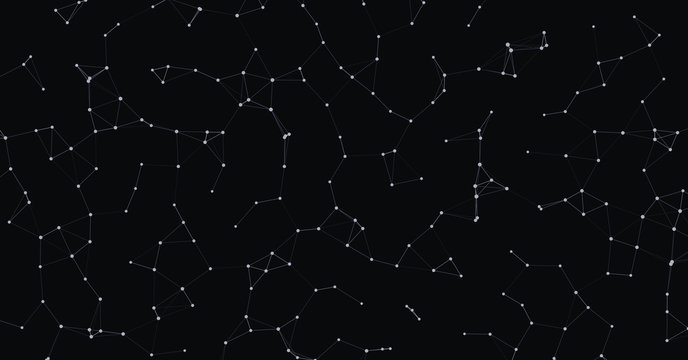 Network Mesh Procedural Art background illustration