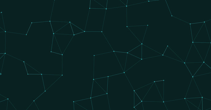 Network Mesh Procedural Art background illustration