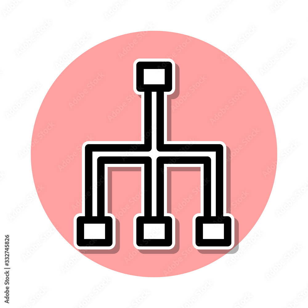 Poster communication sign sticker icon. simple thin line, outline vector of web icons for ui and ux, websit