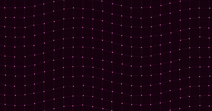 Network Mesh Procedural Art background illustration