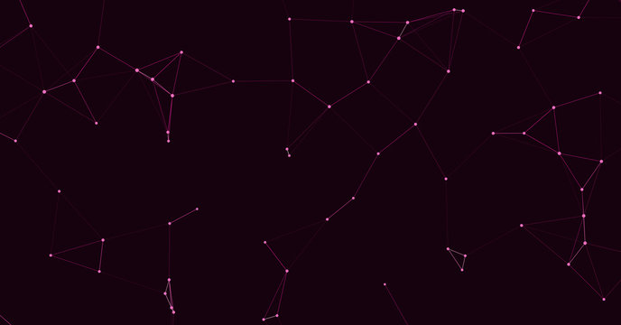 Network Mesh Procedural Art background illustration